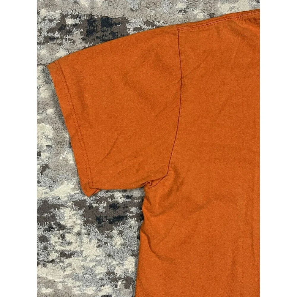 Vintage Y2K Nike Silver Tag Orange Center Nike Spell Out Shirt Size Large